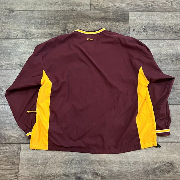 Vintage Arizona State ASU Pullover Jacket Crable Sportswear Maroon Gold Men's XL - Picture 8 of 11